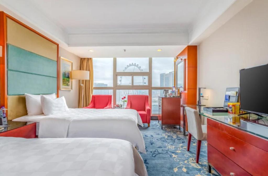 Linyi Blue Horizon Intenational Hotel Exterior photo